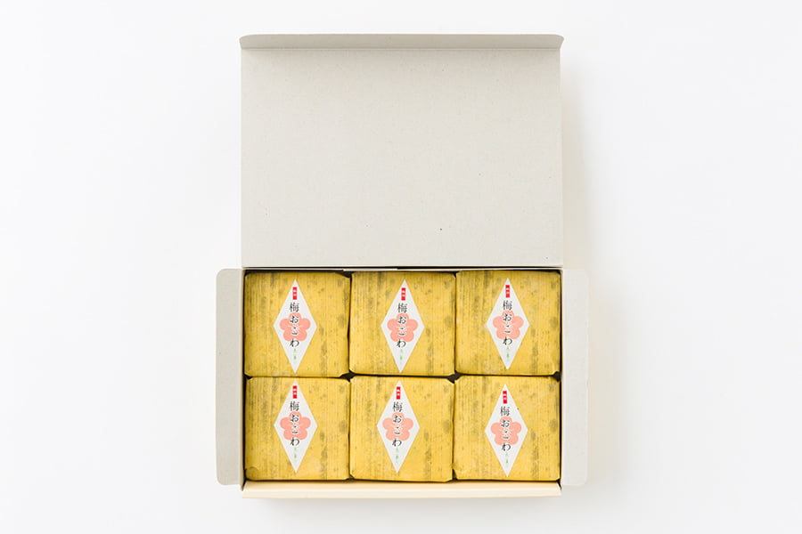 佐徳／梅おこわ6個[化粧箱入]