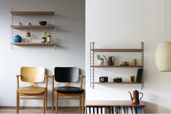 string(ストリング)壁掛け収納 「system BASIC 78×20」ホワイト