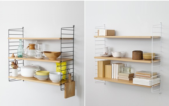 string(ストリング)壁掛け収納 「system BASIC 78×20」ホワイト