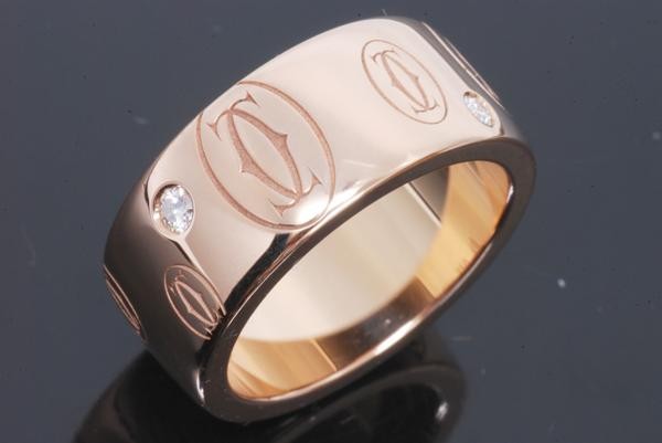 紫陽花様カルティエ Cartier ハッピーバースデー 9号49 ピンクゴールド Cartier（カルティエ） ハッピーバースデーリング LM ピンクゴールド