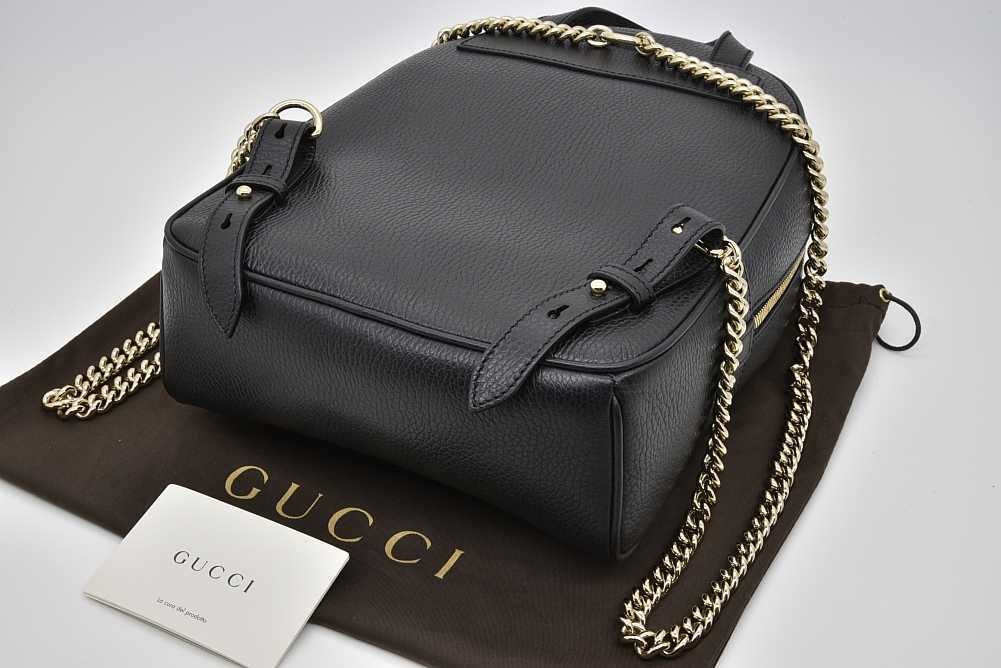 GUCCI グッチ ソーホー レザー チェーン リュック バックパック