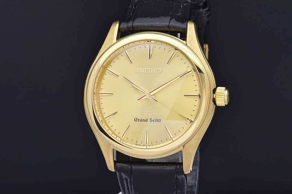 Grand Seiko セイコー GS グランドセイコー SBGX016 メンズ K18/レザー