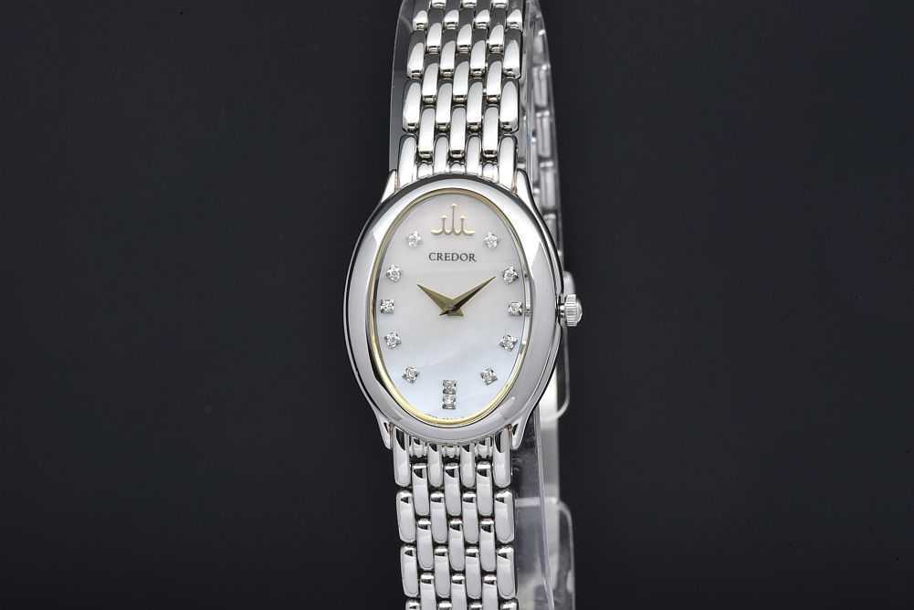 SEIKO セイコー/クレドールシグノ・12Pダイヤ/レディース/クオーツ/GSTE927/5N0***/レディース時計/ABランク/93【中古】 SEIKO セイコー/クレドールシグノ・12Pダイヤ/レディース/クオーツ