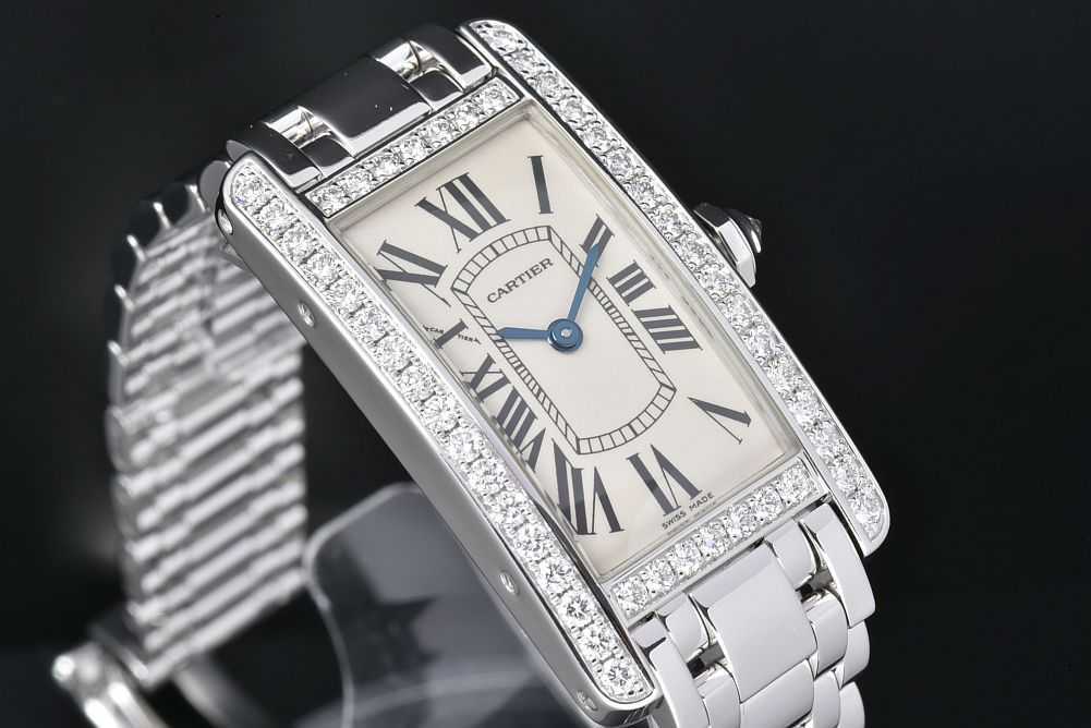 Cartier（カルティエ） WB7073L1 タンクアメリカンSM ダイヤベゼル