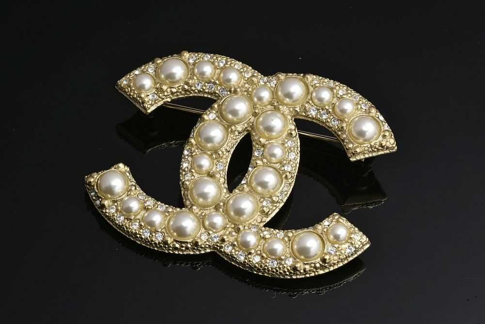 CHANEL シャネル ココマーク ブローチ イミテーションパール