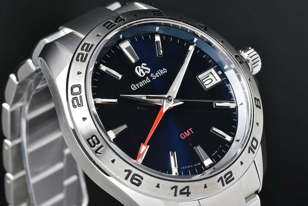 SBGN005 グランドセイコー GMTブルーダイヤル クオーツ GS Grand Seiko Quartz GMT SBGN005 39mm Sport Watch – Grand