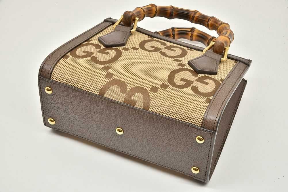 新品 グッチ GUCCI ショルダーバッグ ジャンボ GG キャンバス キャメル/エボニー グッチ GUCCI ショルダーバッグ ジャンボ GG キャンバス TOP HANDLE