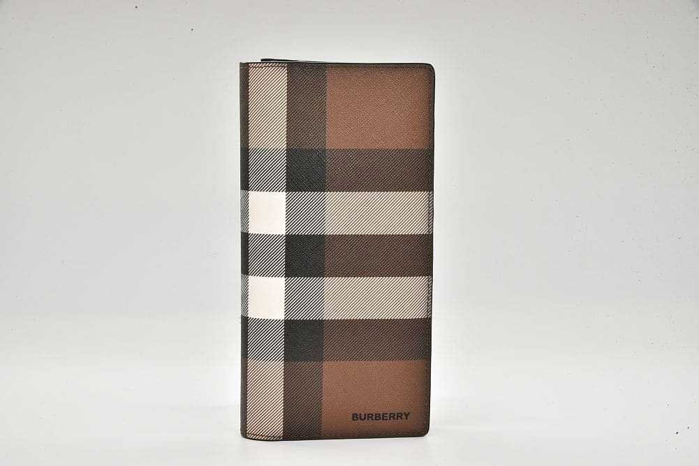 BURBERRY バーバリー チェック&レザー コンチネンタルウォレット