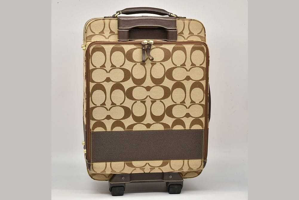 COACH コーチ キャリーバッグ キャリーケース F77020 ブラウン系 楽天市場】コーチ バッグ キャリーケース 77020 シグネチャー ベージュ