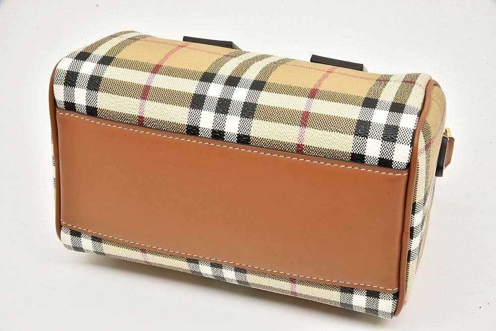 BURBERRY バーバリー ミニ チェック ボウリングバッグ 2WAY
