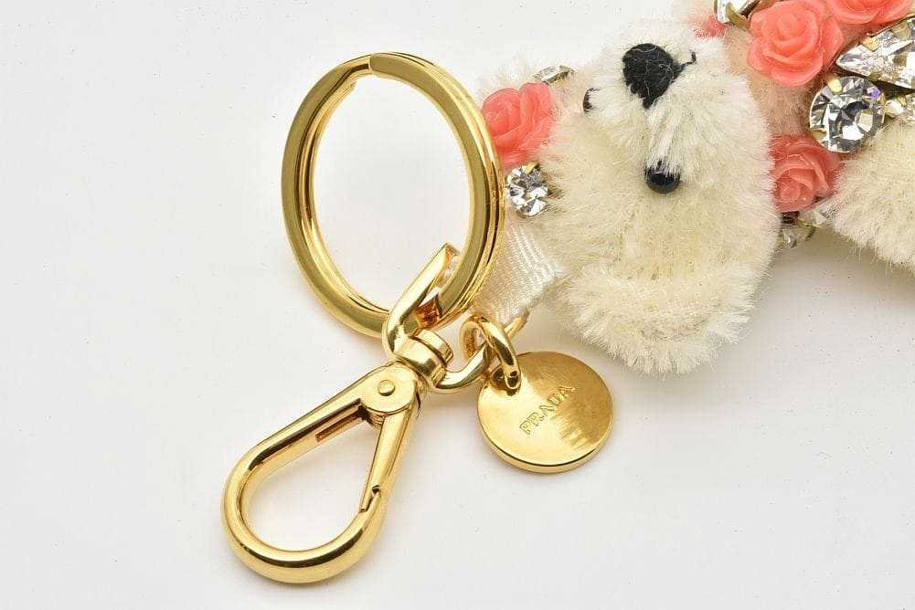 【極美品✨】PRADA プラダ テディベア キーホルダー チャーム 現行品 PRADA（プラダ） メタルリング付き Teddy テディ ベア バッグチャーム