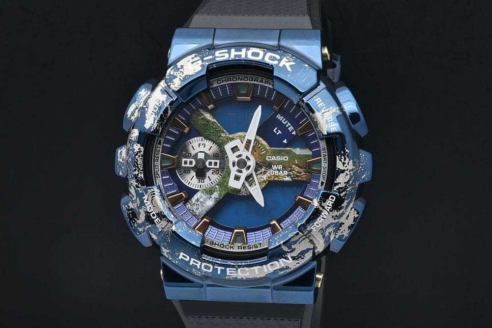 G-SHOCK カシオ GM-110EARTH-1AJR Gショック アナログ＆デジタル 110