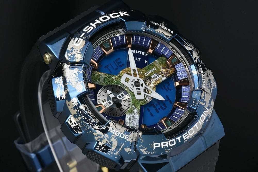 G-SHOCK カシオ GM-110EARTH-1AJR Gショック アナログ＆デジタル 110