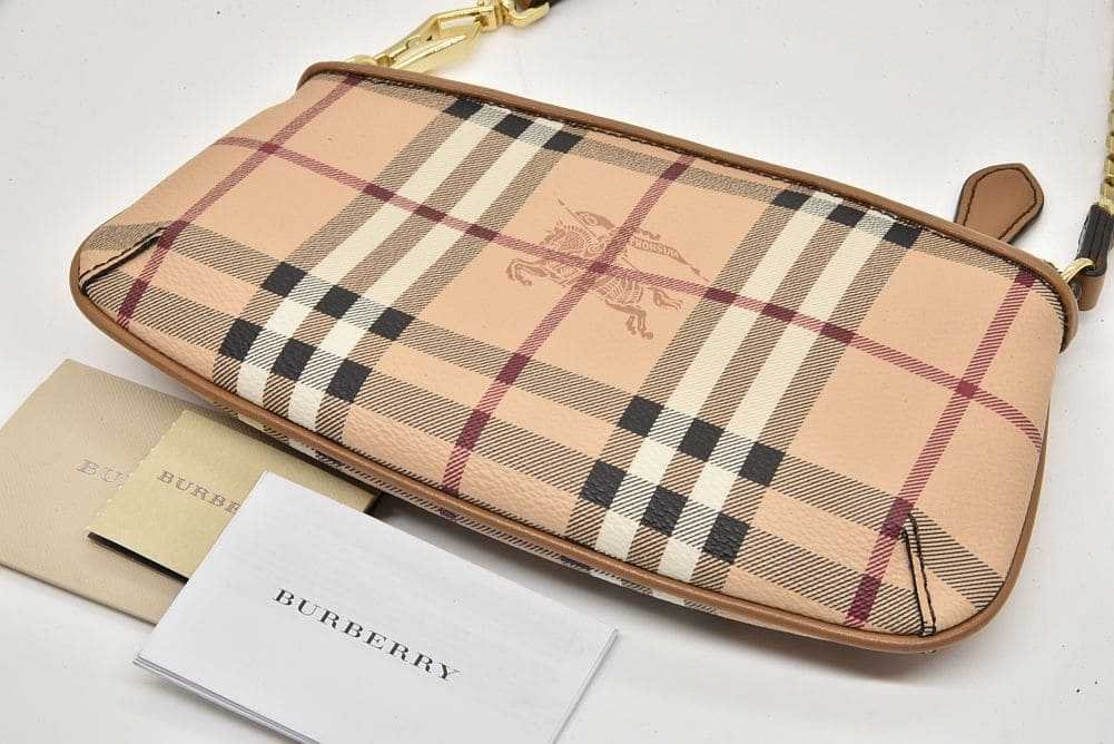 BURBERRY（バーバリー） チェック アクセサリーポーチ ハンドバッグ