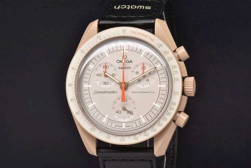 【極上品】スウォッチ MISSION TO JUPITER S033C100 オメガ/スウォッチ S033C100 ムーンスウォッチ ミッション トゥ