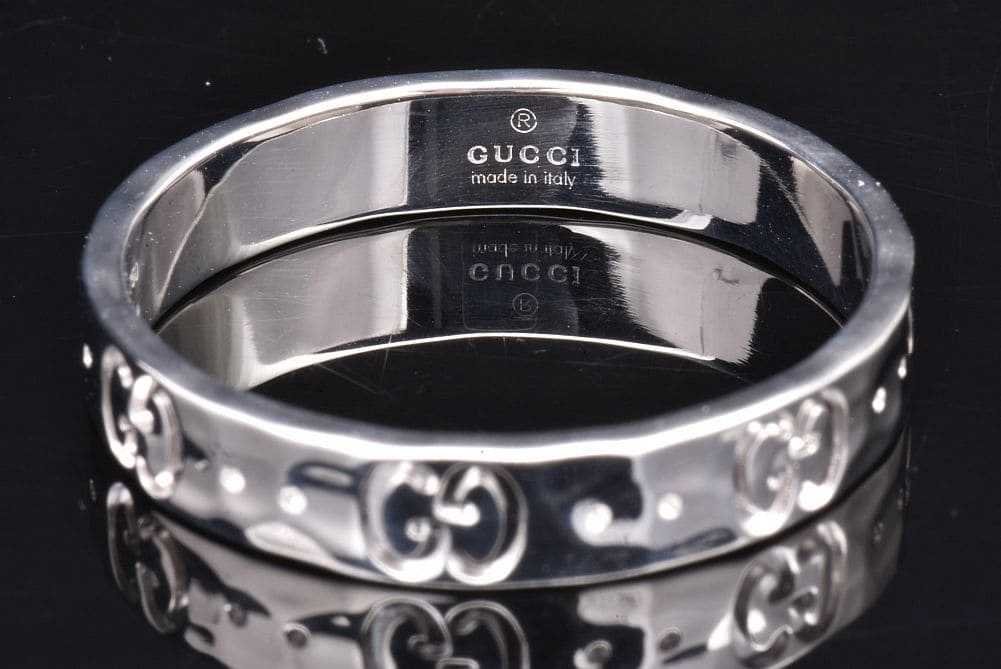 GUCCI（グッチ） アイコン リング ハンマーフィニッシュ 槌目 インター