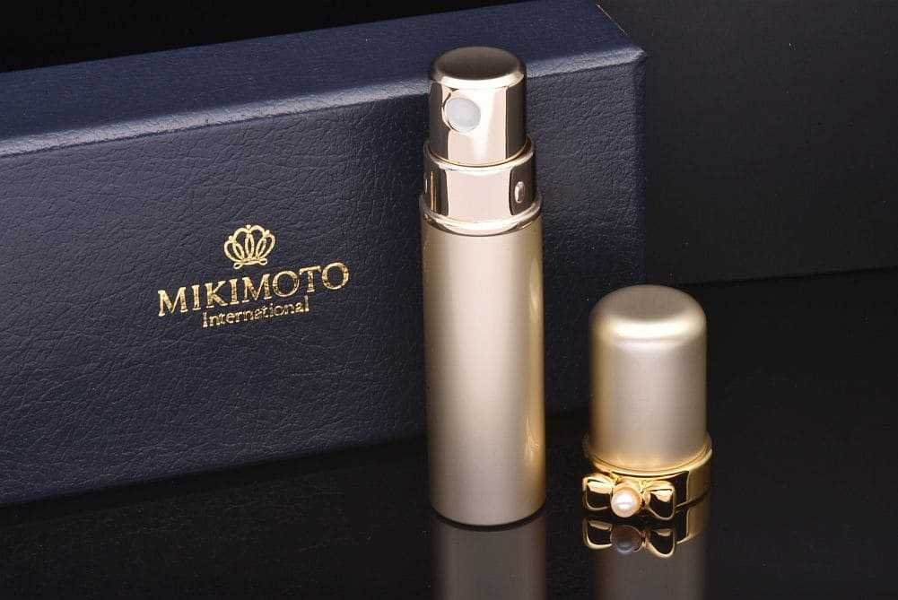 MIKIMOTO（ミキモト） パール付き アトマイザー 香水 ケース ゴールド