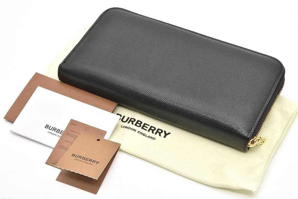 BURBERRY（バーバリー） エルモア TBロゴ ラウンドファスナー長財布
