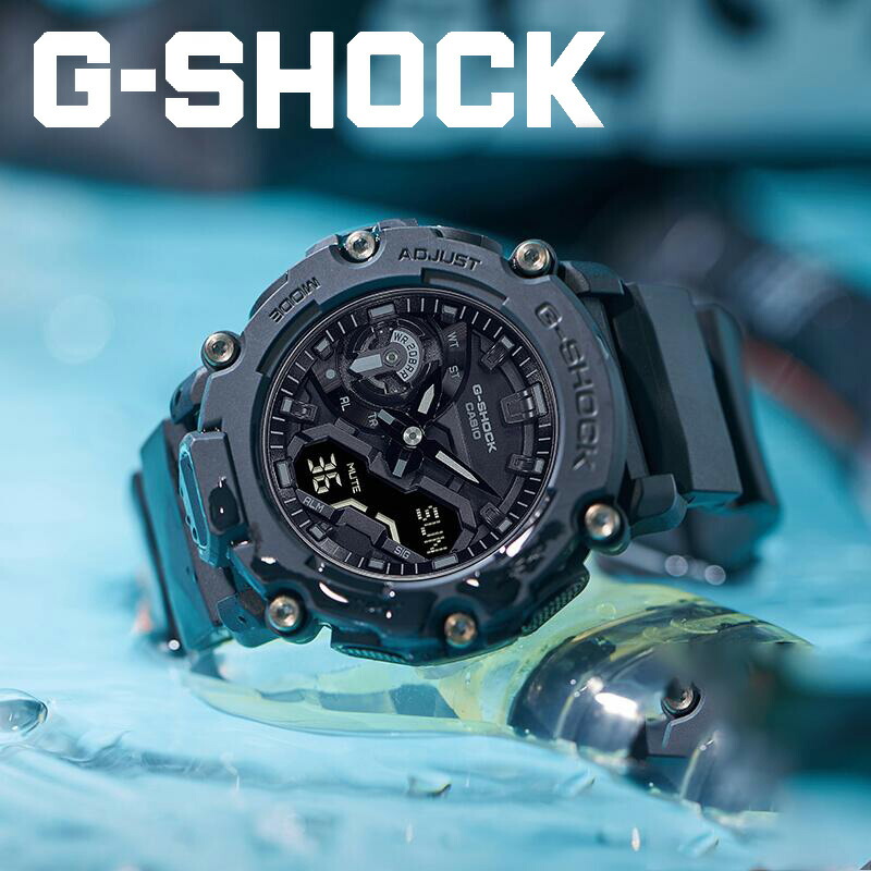 送料無料 CASIO カシオ G-SHOCK ジーショック メンズ アナログ‐デジタル クオーツ アウトドアスタイル おしゃれ ga-2200bb-1a