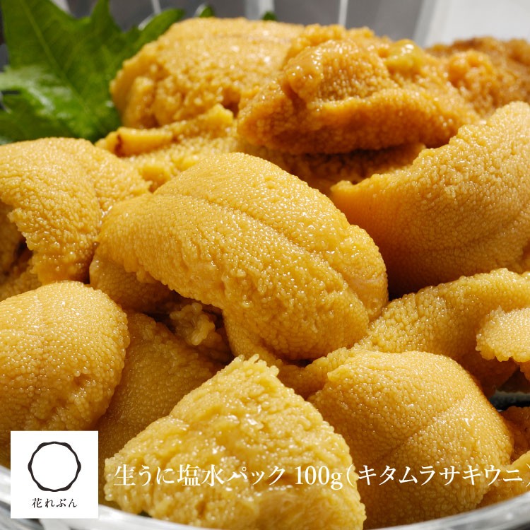 生うに塩水パック 100g [キタムラサキウニ] : 礼文島 うに・昆布