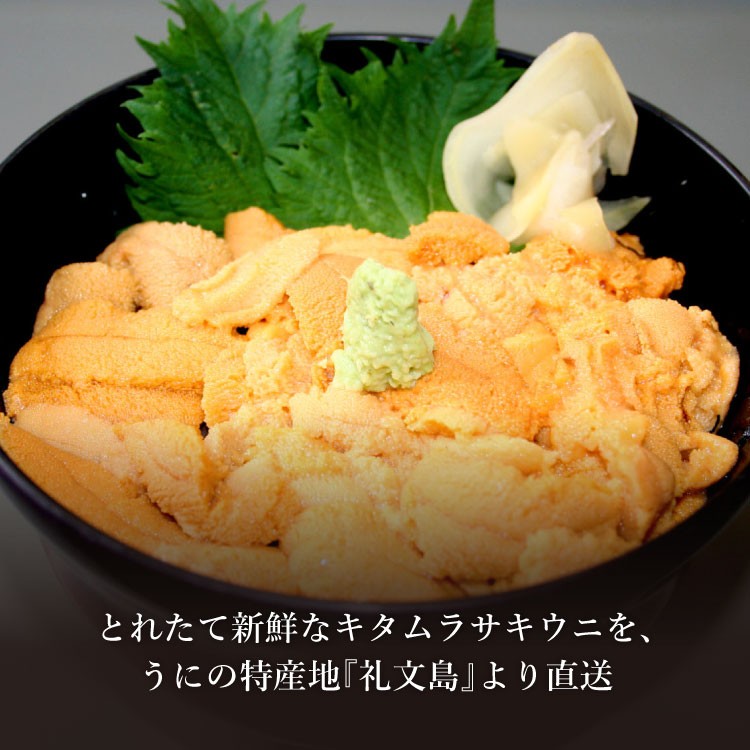 生うに塩水パック 100g [キタムラサキウニ] : 礼文島 うに・昆布