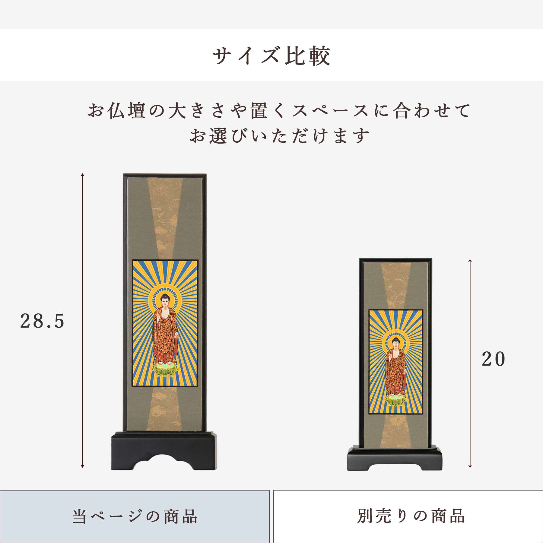 仏具 スタンド 掛け軸 大 阿弥陀如来立像 浄土真宗 大谷派 高田派 本尊