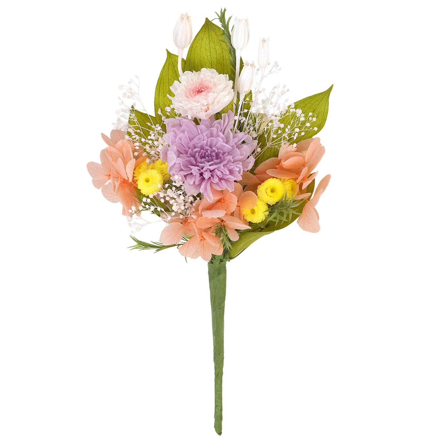 仏花 一束 ミニ プリザーブド仏花 一本 単品 お供え 花束 仏壇用
