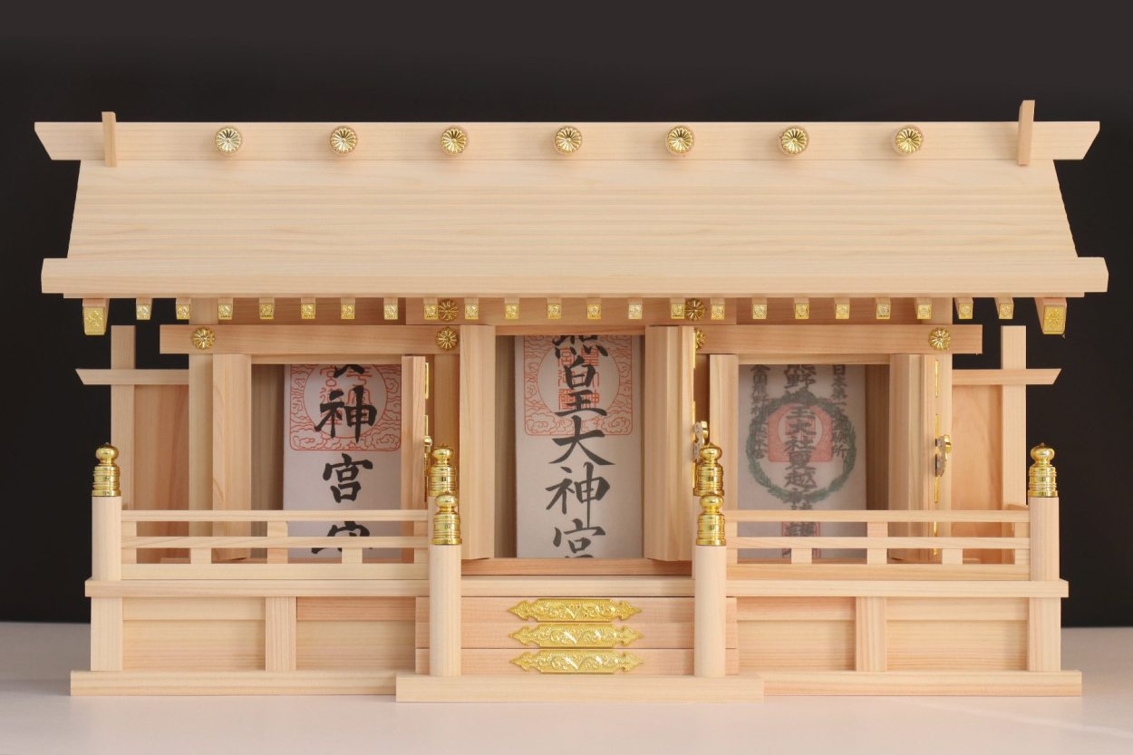 神棚 神具 仏具 やまこう 神棚セット 三社 低床 通し屋根 美しい 神棚 神具 仏具 やまこう 神棚セット 三社 低床 通し屋根 美しい