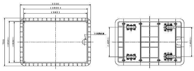 ダイライト R型角型容器 300L R-300K(キャスター付き) 1個 :dailite-r-300lk-1:山蔵屋!ショップ 通販  