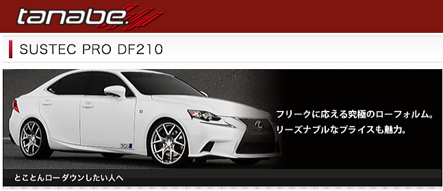 タナベ(TANABE) DF210/マークＸ(GRX130)ダウンサス : grx130dk : 山