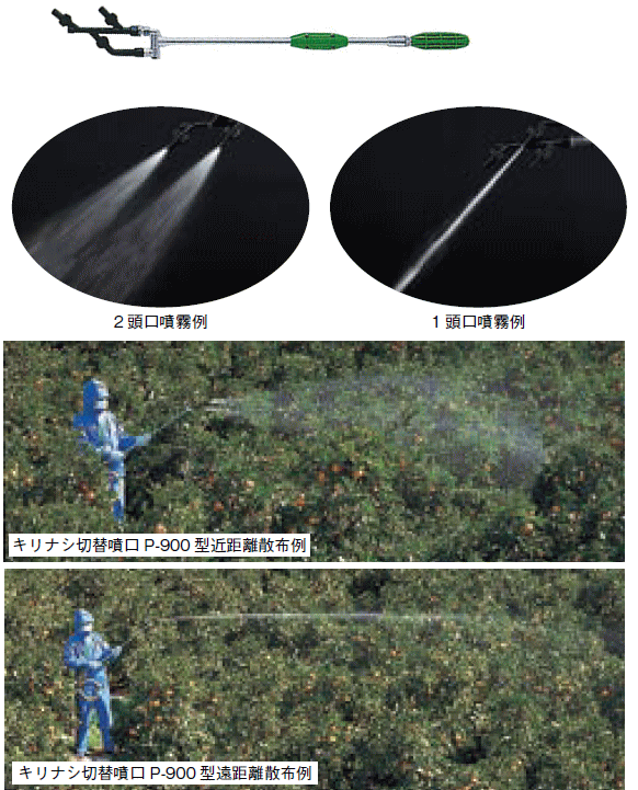 ヤマホ　キリナシ切替噴口　P-700型　G1　ドリフト低減推奨品　ノズル　噴口　肥料　防除　[送料無料]　農薬　動噴　果樹用