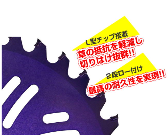 セフティ−３ 刈払機用チップソー 名刀チップソー 紫電・一閃 255mm×36P 3枚 津村鋼業コラボ商品 [送料無料]