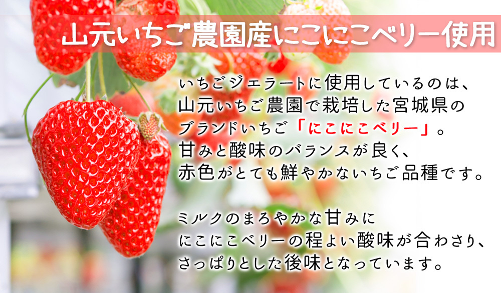 山元いちご農園のにこにこベリー使用