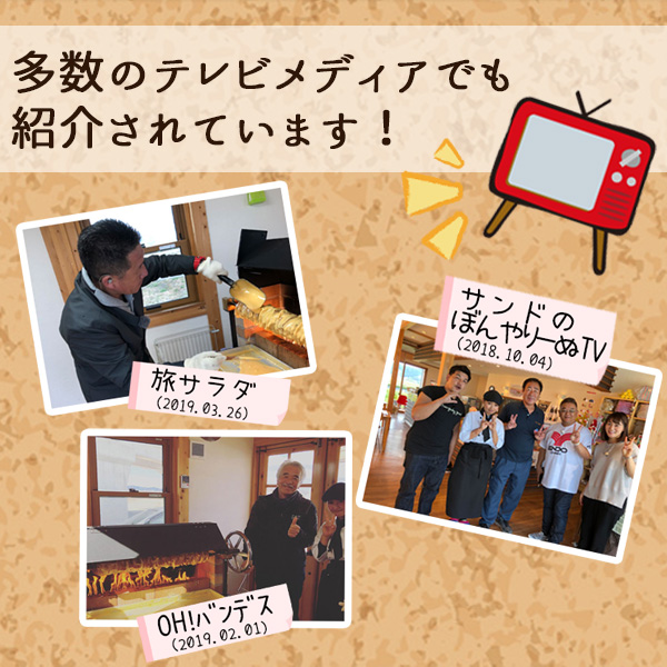 多数のテレビメディアで紹介