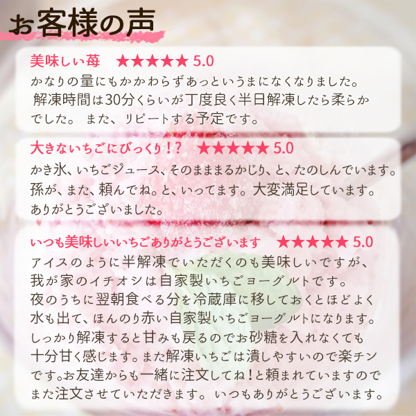 お客様の声