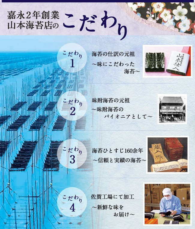 嘉永2年創業 山本海苔店のこだわり