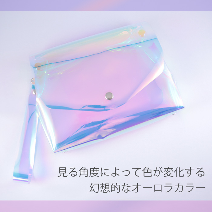 LPA オーロラレインボーバニティハンドバッグ oo84