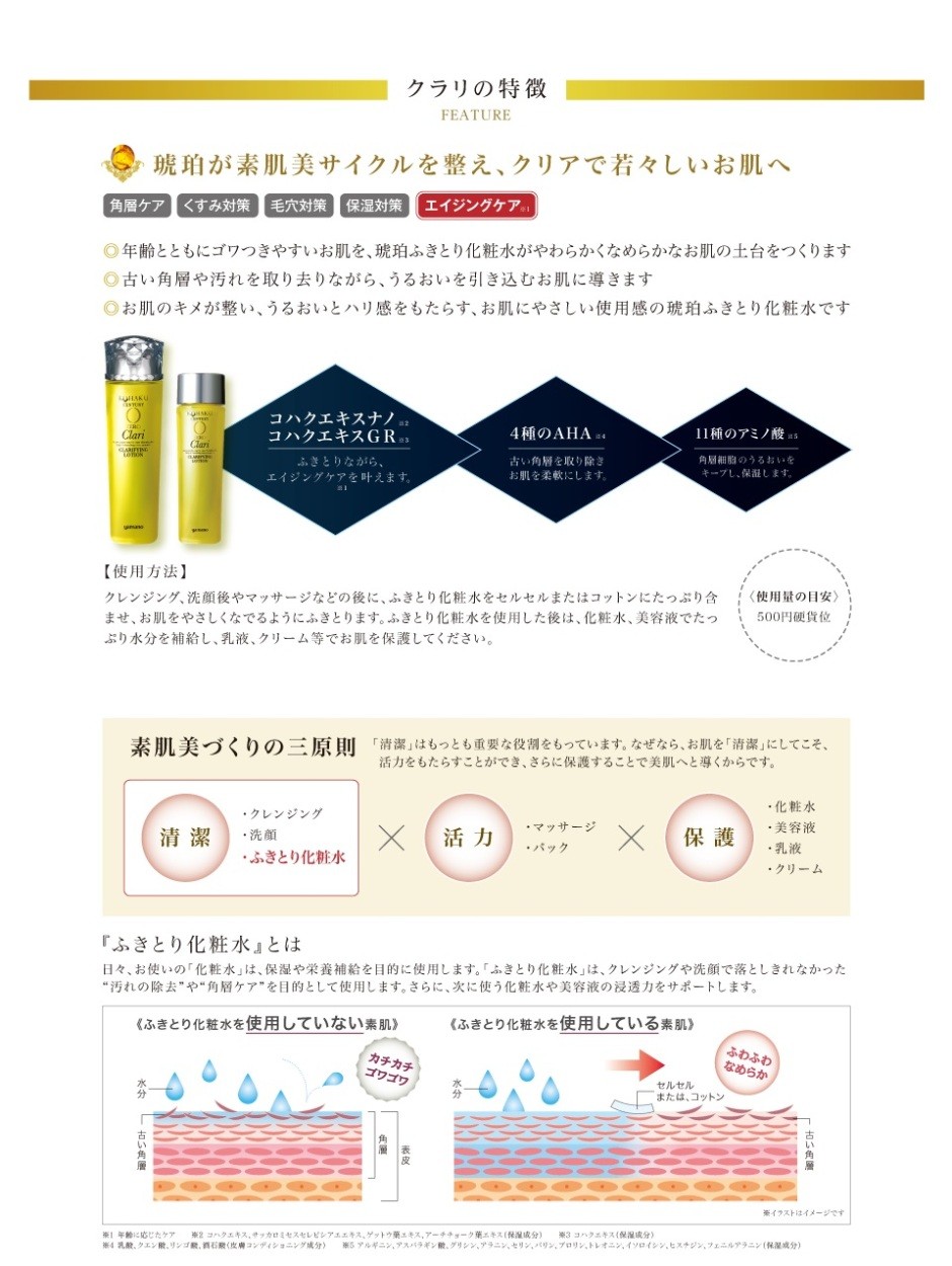 yamano ふき取り化粧水【スペシャルセット】コハクセンチュリー