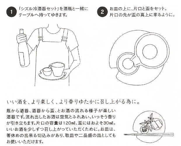 写真:シズル冷酒器使い方