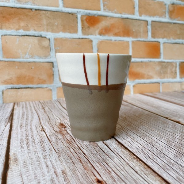 Zen パレット フリーカップ 日本製 美濃焼 陶器 かわいい おしゃれ カップ コップ タンブラー お茶 ビール｜yamaseikaede｜03