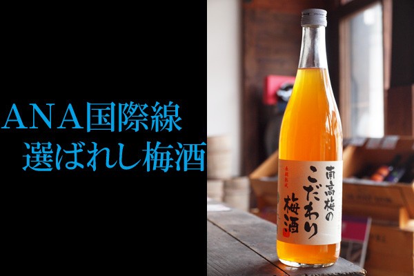 南高梅のこだわり梅酒　14度　720ml　全日空ANA国際線搭載　日田おおやま夢工房・ひびきの郷