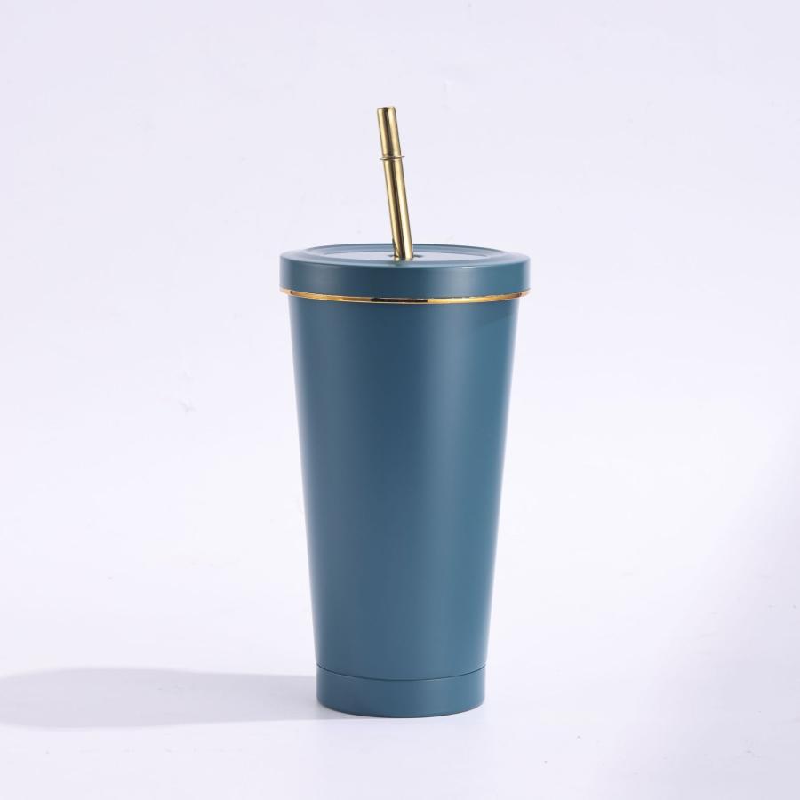 ストロー付きタンブラー 保冷 保温 真空断熱 500ml750ml 水筒 タンブラーステンレス コーヒーカップ 車載せでき アウトドア お揃い | ブランド登録なし | 11