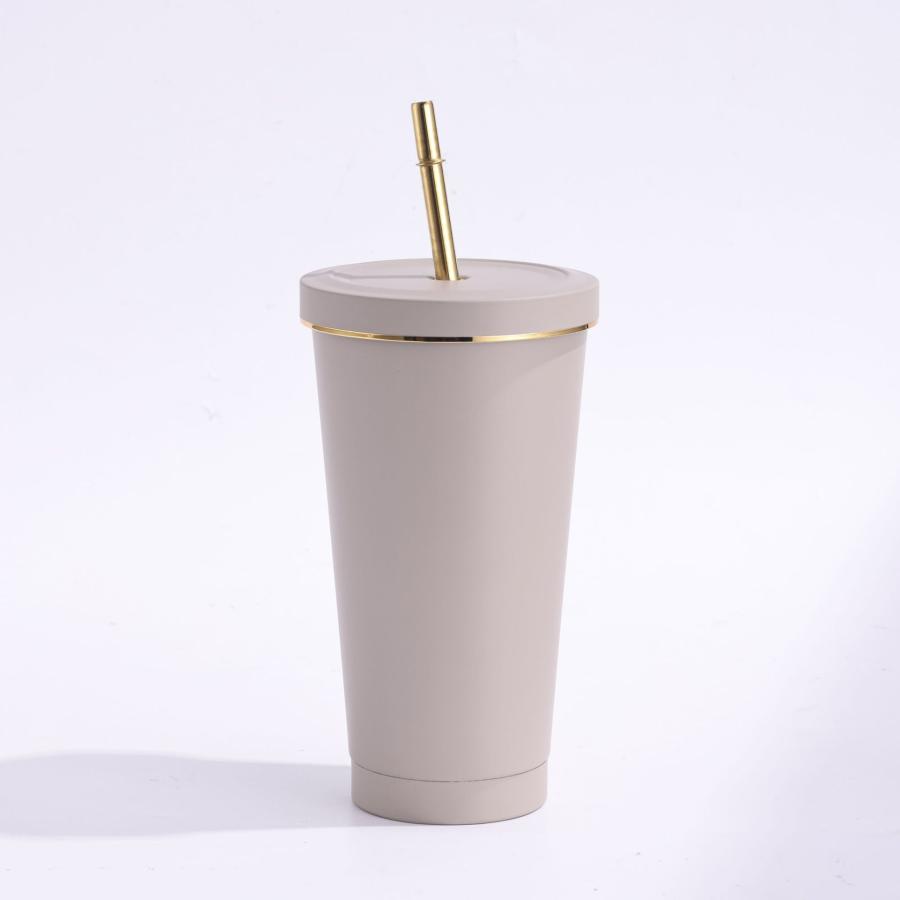 ストロー付きタンブラー 保冷 保温 真空断熱 500ml750ml 水筒 タンブラーステンレス コーヒーカップ 車載せでき アウトドア お揃い | ブランド登録なし | 02