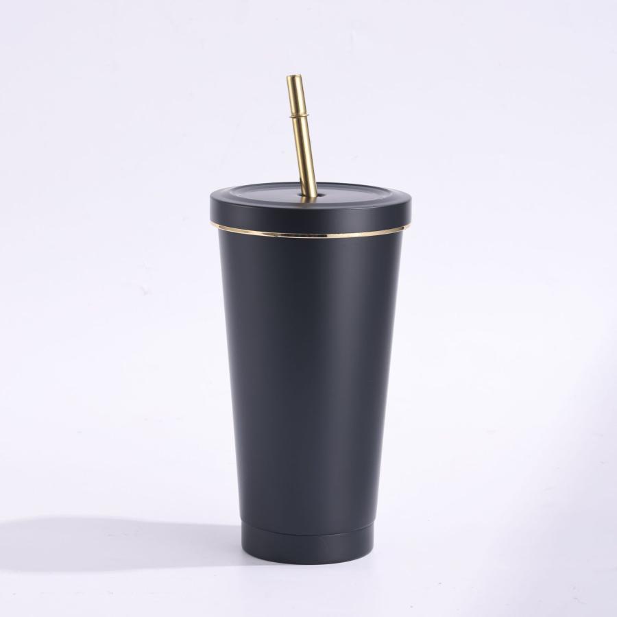 ストロー付きタンブラー 保冷 保温 真空断熱 500ml750ml 水筒 タンブラーステンレス コーヒーカップ 車載せでき アウトドア お揃い | ブランド登録なし | 05