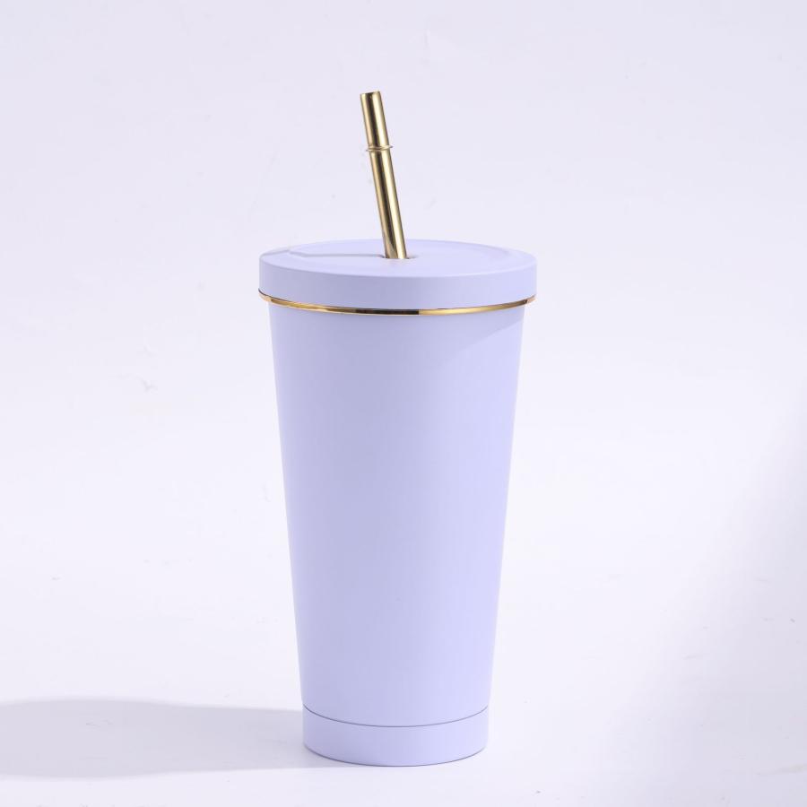 ストロー付きタンブラー 保冷 保温 真空断熱 500ml750ml 水筒 タンブラーステンレス コーヒーカップ 車載せでき アウトドア お揃い | ブランド登録なし | 06