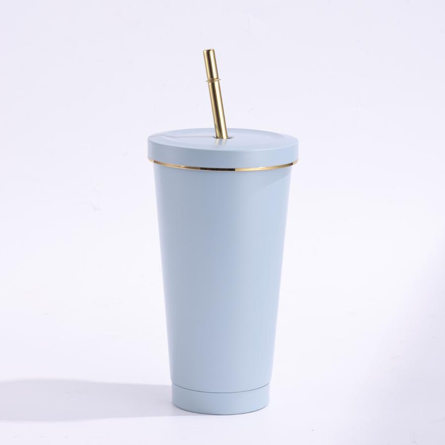 ストロー付きタンブラー 保冷 保温 真空断熱 500ml750ml 水筒 タンブラーステンレス コーヒーカップ 車載せでき アウトドア お揃い | ブランド登録なし | 09