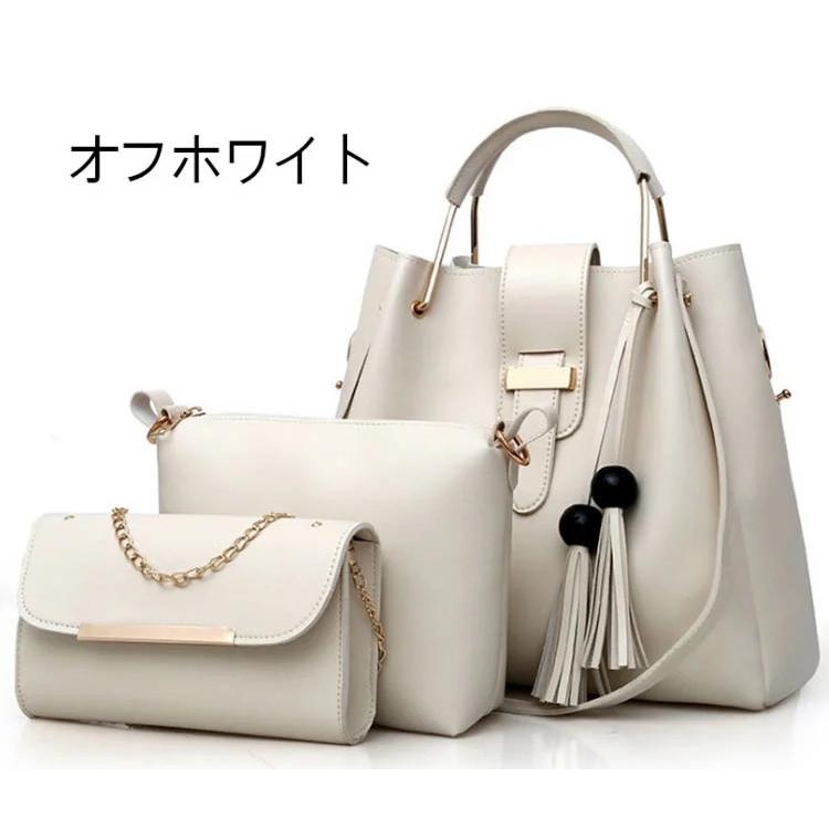 ショルダーバッグ レディース 2way 3点セット トートバッグ 肩掛け 手提げ 親子バッグ 大容量 PU  大人 おしゃれ 鞄 通勤 OL ママ | ブランド登録なし | 01