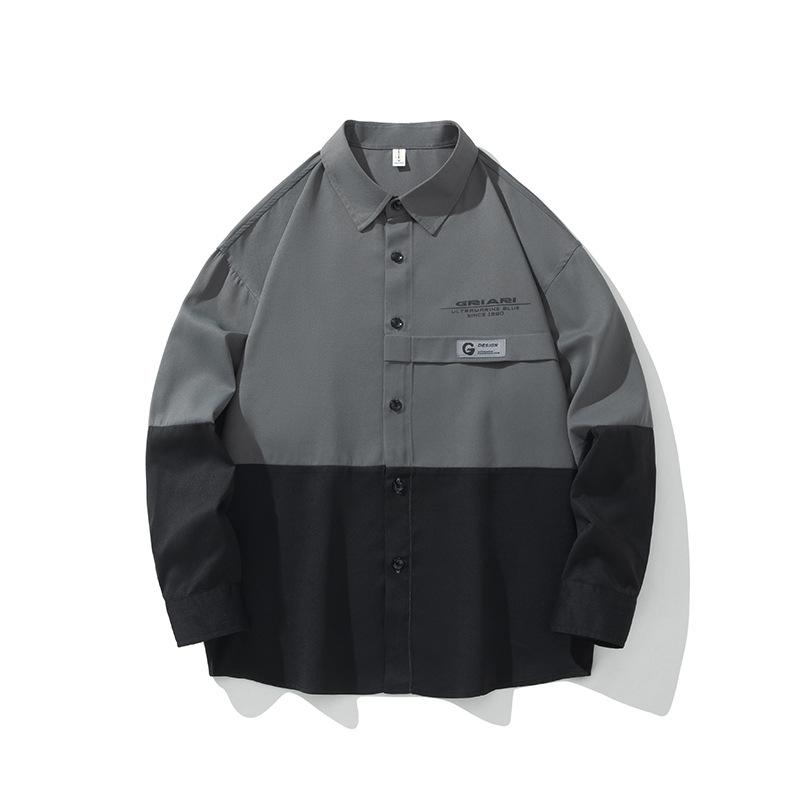 ワークシャツ ワークジャケット シャツジャケット 長袖 大きいサイズ メンズ ポケット付き ストリート 作業服 ワークウェア カジュアルシャツ 無地 | ブランド登録なし | 03