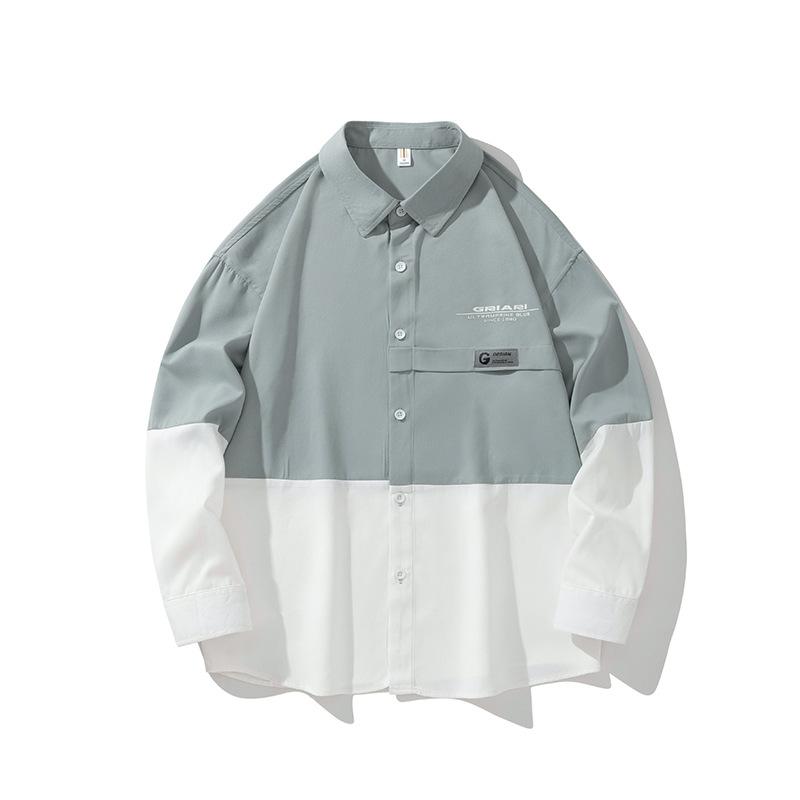 ワークシャツ ワークジャケット シャツジャケット 長袖 大きいサイズ メンズ ポケット付き ストリート 作業服 ワークウェア カジュアルシャツ 無地 | ブランド登録なし | 04