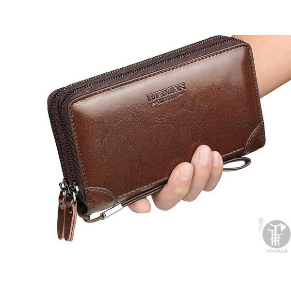 長財布 メンズ 男性 大容量 財布 ダブルファスナー ラウンドファスナー さいふ ロングウォレット プレゼント ギフト | ブランド登録なし | 02